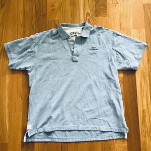 ORVIS Polo Short Sleeve Shirt Mens XL Light Blue Casual Outdoors Fly Fishing